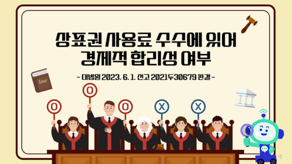 상표권 사용료 수수에 있어 경제적 합리성 여부 (대법원 2023. 6. 1. 선고 2021두30679 판결)(BY 택스넷    2024.01.10)