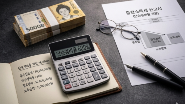 5월 신고 전 단순경비율 적용 가능 여부 자가진단(BY 택스넷    2026.04.02)